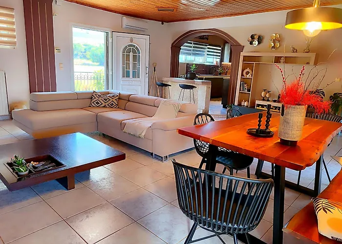 Spasmata Village Marica's House Only Adults - Sunset & Ionian Sea View Миния